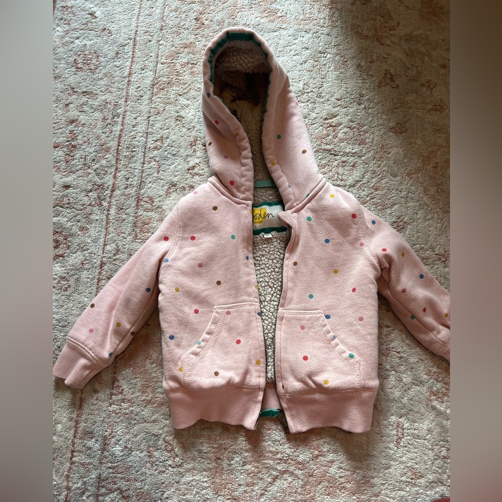 Boden Fur Lined with Play jacket size 2-3Y